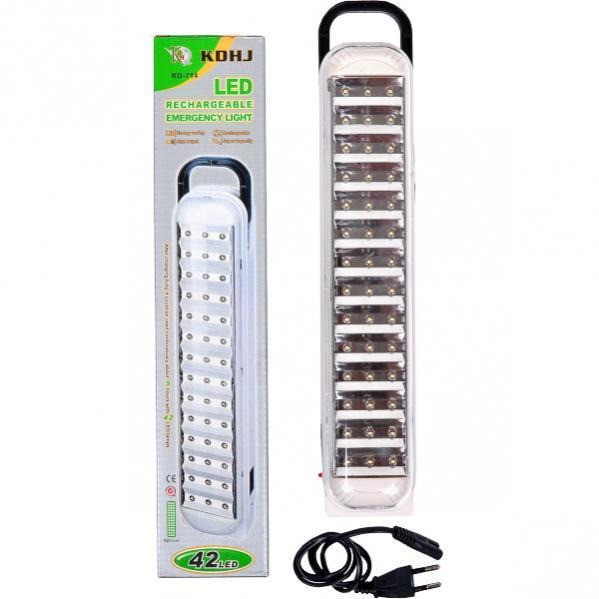 Акумуляторний аварійний світильник 42 LED, KD-714 / Світлодіодний ліхтар