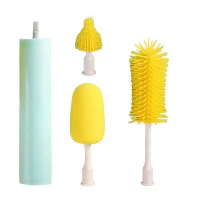Електрична щітка для миття пляшок BRUSH AND 412 з різними насадками