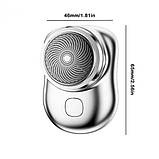 Портативна бритва для щетини USB з акумулятором Sanqiao, фото 6