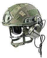 Балістичний шолом каска FAST Helmet NIJ IIIA Тактичні навушники M32
