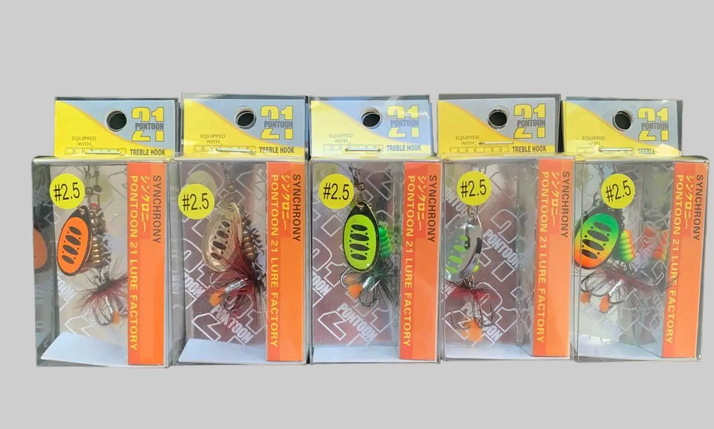 Блешні Вертушки Pontoon 21 SYNCHRONY #2.5 (5g) 5шт Набір, фото 1