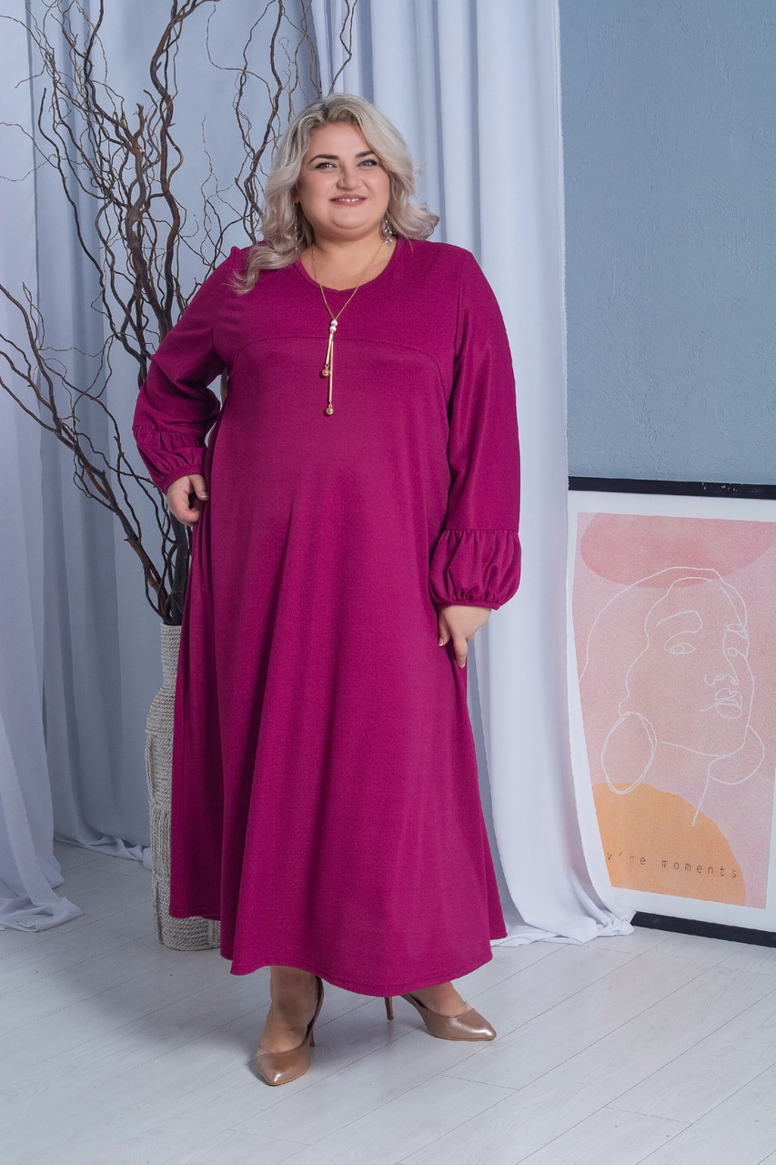 Ошатна вільна сукня "Олександрина" силует трапеція 66-68 70-72 74-76