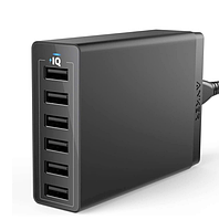 Мережевий зарядний пристрій Anker PowerPort 6 60W USBx6шт (А2123) б.в