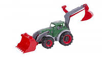 Трактор погрузчик-экскаватор (зеленый) [tsi124820-TCI]