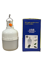 Акумуляторна LED-лампа для кемпінгу на гачку TCOM 30-5501, 5V, 60 W, великий корпус, фото 2