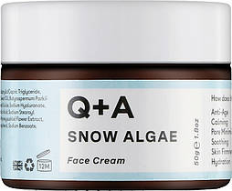 Крем для обличчя зі сніжною водорістю Q+A Snow Algae Intensive Face Cream 50 г