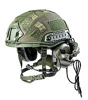 Балістичний шолом каска FAST Helmet NIJ IIIA Тактичні навушники M32