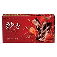 Печенье Lotte Chocolates Rich Sasha Strawberry Клубника 69g