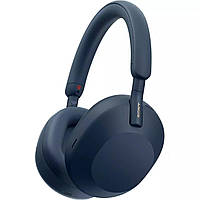 Sony Наушники Over-ear WH-1000XM5 BT 5.2, ANC, Hi-Res, AAC, LDAC, Wireless, Mic, Синий Baumar - Я Люблю Это