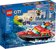 Конструктор LEGO City Лодка пожарной бригады 60373, World-of-Toys