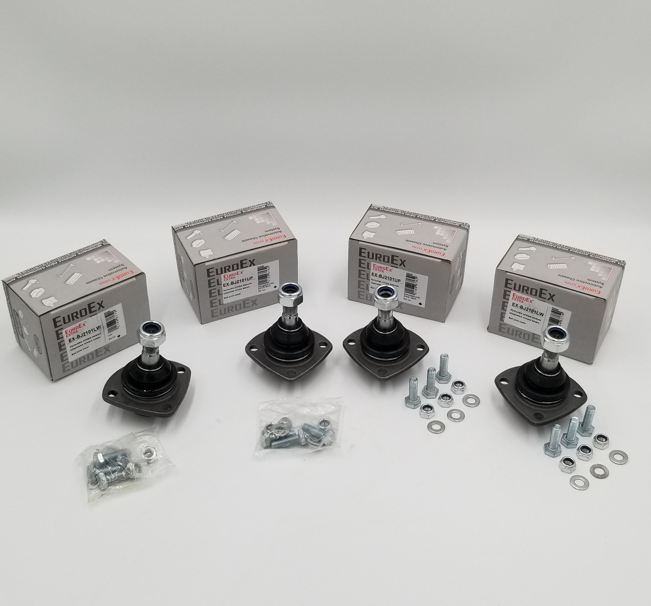 Кульові опори Ваз 2101,2102,2103,2104,2105,2106,2107 вверхні+нижні (комплект 4 шт.) EuroEx Угорщина