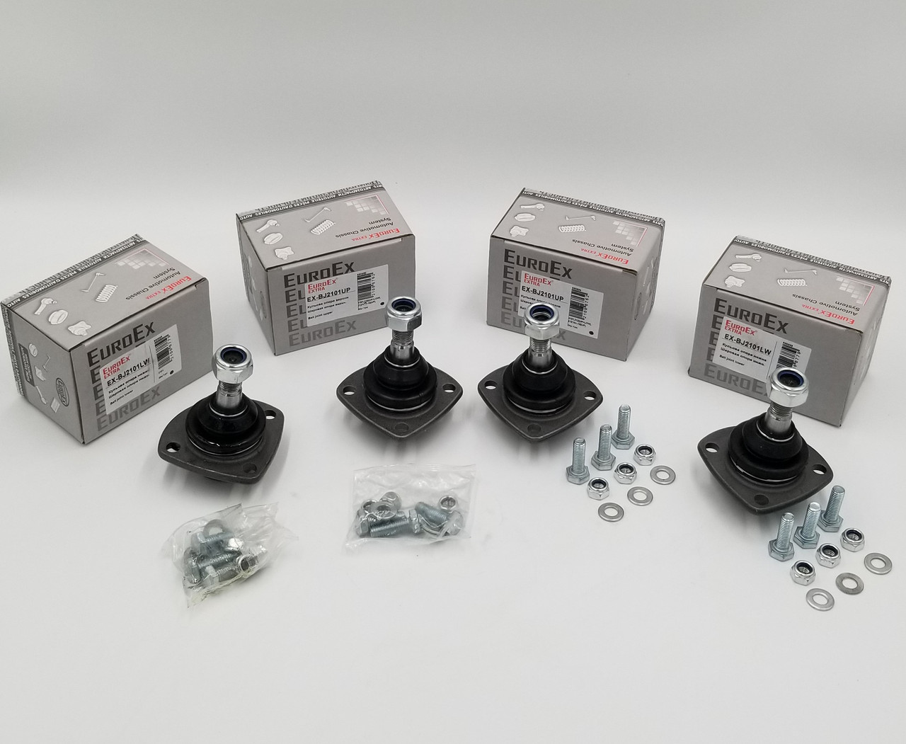 Кульові опори Ваз 2121, Ніва  вверхні+нижні (комплект 4 шт.) EuroEx Угорщина