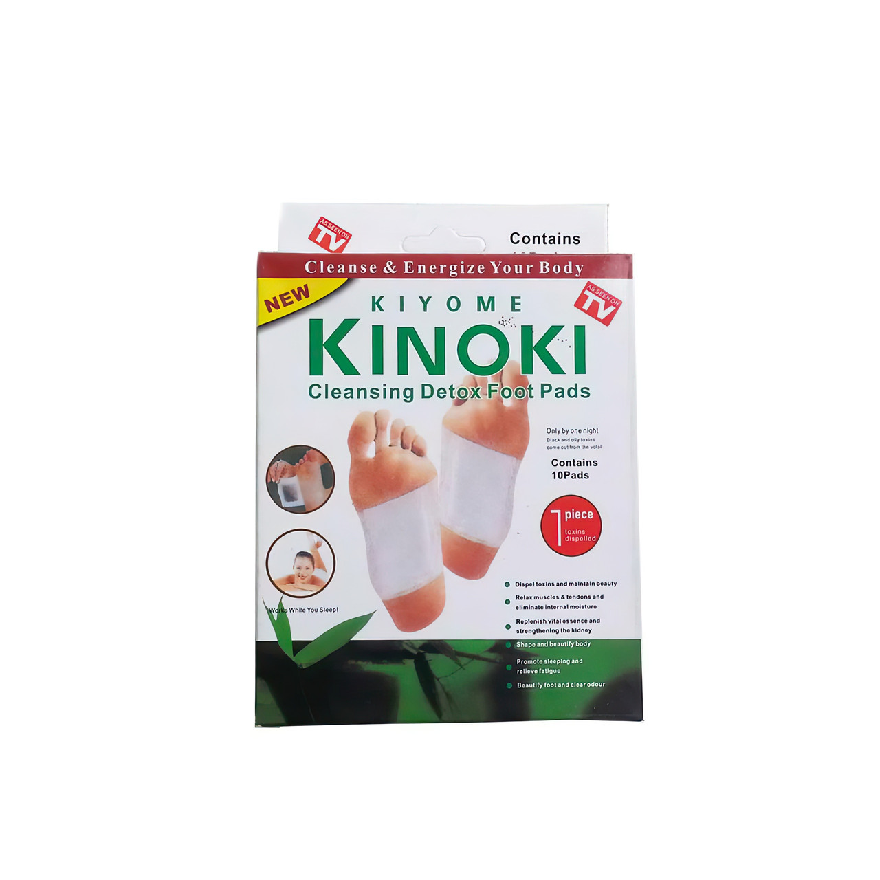 Комплект 3 упаковки, пластырь для выведения токсинов Kinoki 10 шт./уп. | пластир для виведення токсин (ST) - фото 2 - id-p2013517655