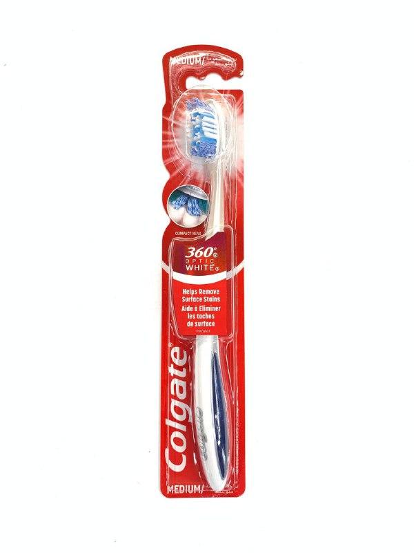 Зубная щетка Colgate Medium 360° Optic White - фото 1 - id-p2013512979