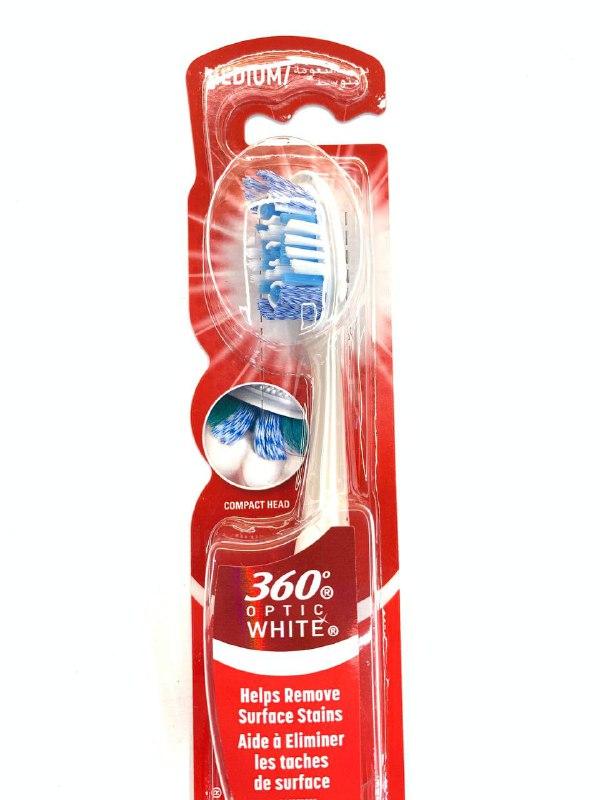 Зубная щетка Colgate Medium 360° Optic White - фото 2 - id-p2013512979