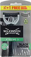 Одноразовые станки мужские Wilkinson Sword Xtreme 3 Black Edition Comfort 3+1 шт