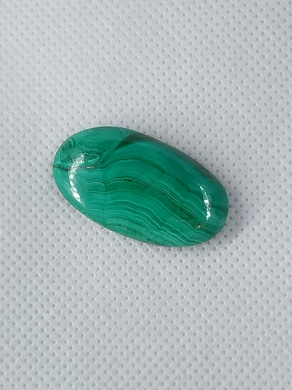 Малахіт кабашон овал натуральний малахіт Індія, фото 1