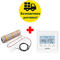 Нагрівальний мат 5 кв/м Fenix LDTS для укладання під плитку в плитковий клей (метрична лінійка)