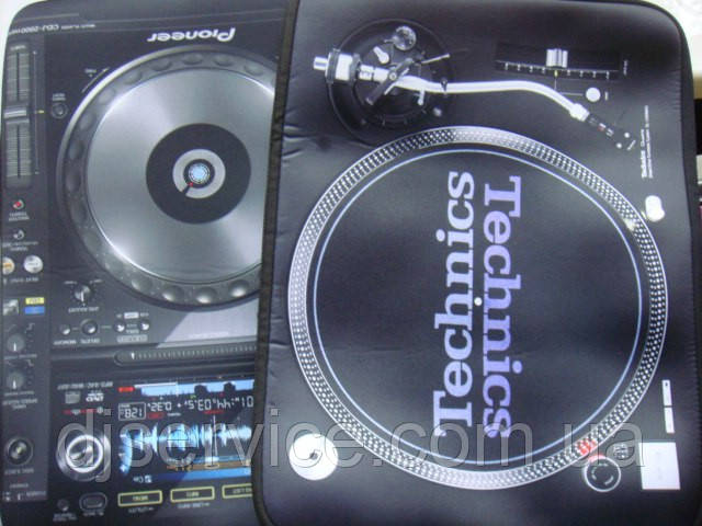 Сумка для ноутбука для DJ с изображением Pioneer cdj2000 и djm2000, Technics 1210mk2 подарок DJ диджею - фото 1 - id-p357744137
