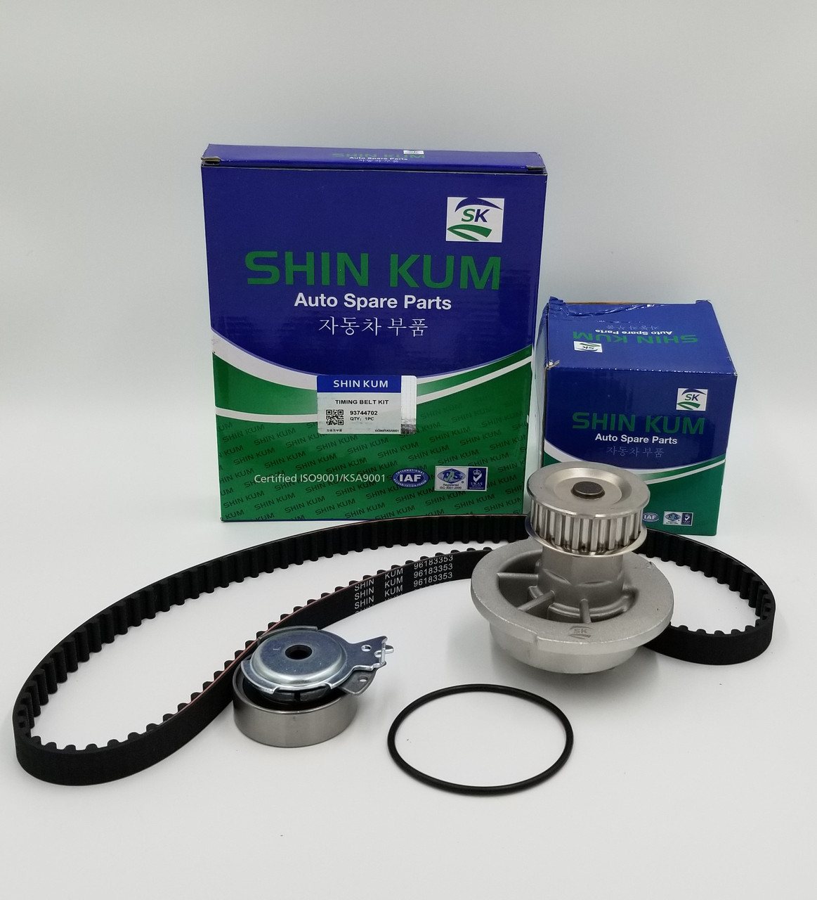 Комплект ГРМ (ремінь+ролик+помпа) Aвео 1.5 Shin Kum Kорея, фото 1