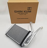 Радиатор печки Нексия Н150 (алюминиевый нового образца с ушами) SHIN KUM Корея