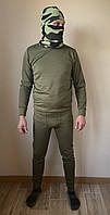 Термобельё зимнее комплект Kodor Thermo Army Microfleece Олива +5-10 размер XL