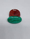 Малахіт кабашон овал натуральний малахіт Індія, фото 6