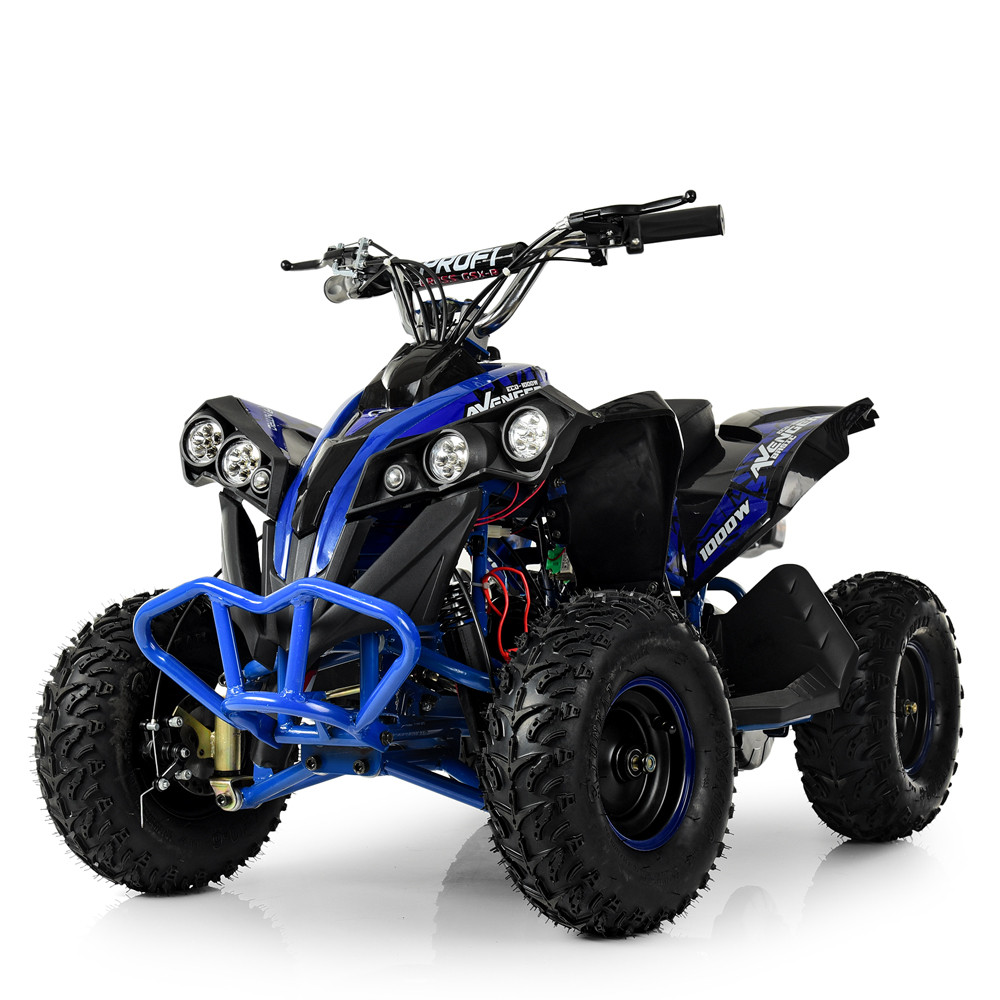 Квадроцикл HB-EATV1000Q  для дітей від 6 років, підлітків та дорослих до 65 кг синій