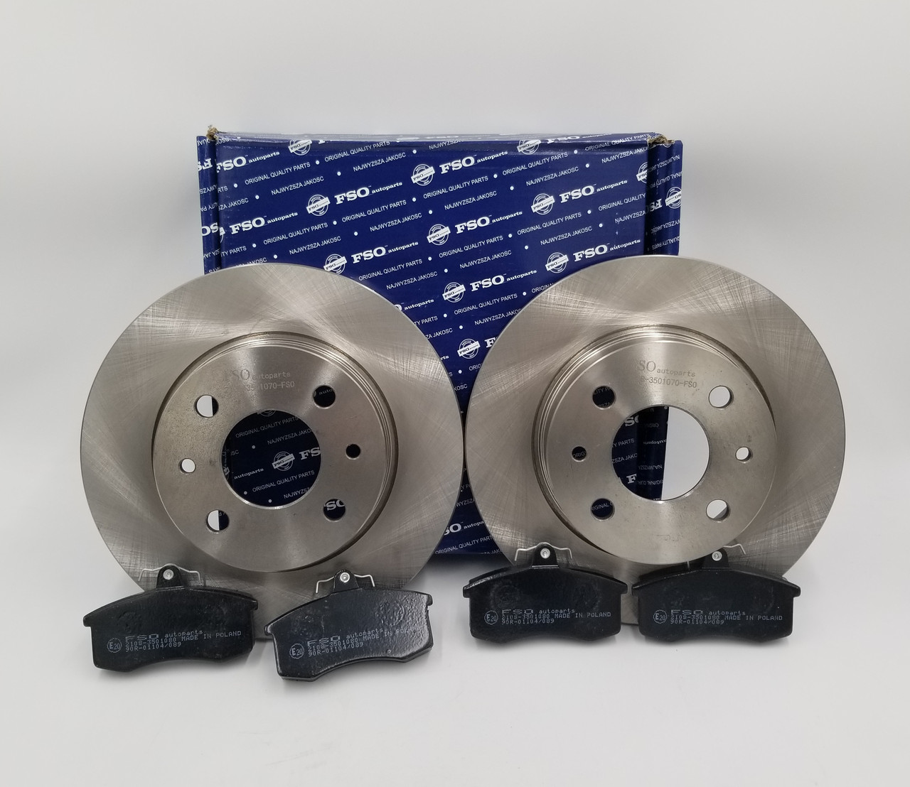 Диски гальмівні ВАЗ 2108, 2109, 21099 (комплект 2-шт+колодки) FSO Польща