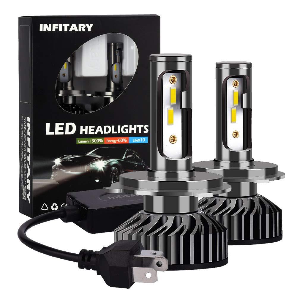 Світлодіодні LED автолампи INFITARY F2 H4 Zes chip 72W 10 000LM з обманкою (Canbus) LED лампи H4 6500K