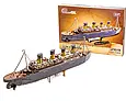 Дерев'яний 3D конструктор корабель Титанік 269 деталей Puz-26912, фото 2