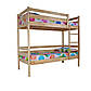 Двоярусне ліжко дитяче (babyson 3) Лак 80x190см, Ліжко з бортиками Shopik, фото 7