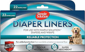 Гігієнічні прокладки для тварин Simple Solution Disposable Diaper Liners 22 шт (B07MQWVV8R) 3045