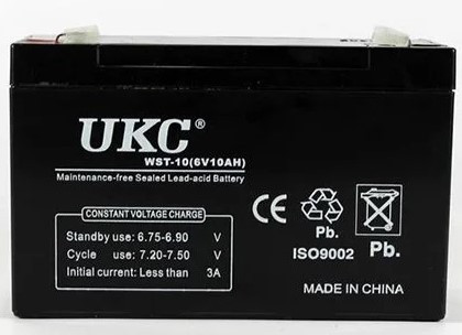 Акумулятор АКУМУЛЯТОР 6V 10A UKC iC227