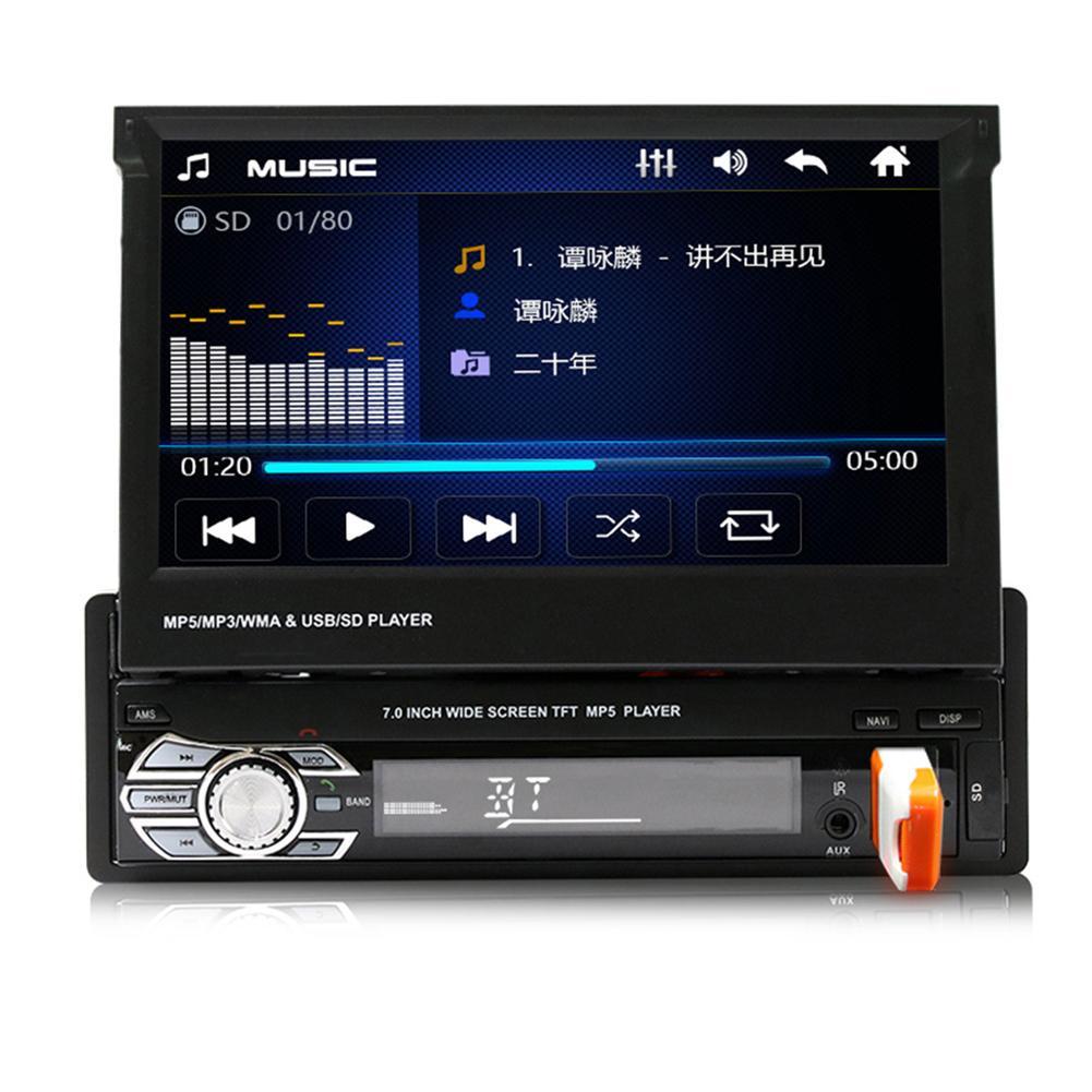 Автомагнітола swm 9601g 7in з висувним екраном bluetooth mp5 gps fm-радіо map card iC227