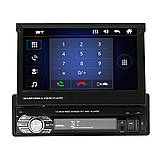 Автомагнітола swm 9601g 7in з висувним екраном bluetooth mp5 gps fm-радіо map card iC227, фото 4
