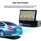 Автомагнітола swm 9601g 7in з висувним екраном bluetooth mp5 gps fm-радіо map card iC227, фото 10