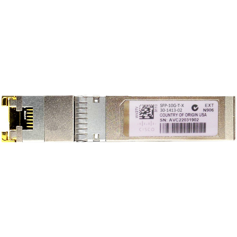 Модуль Cisco SFP+ 10GBASE-T з роз'ємом RJ-45, CAT6A (до 30 м), SFP-10G-T-X