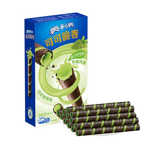 Купить Вафельні трубочки Oreo Cream-Filled Wafers (Matcha Flavor) 50 g подарки