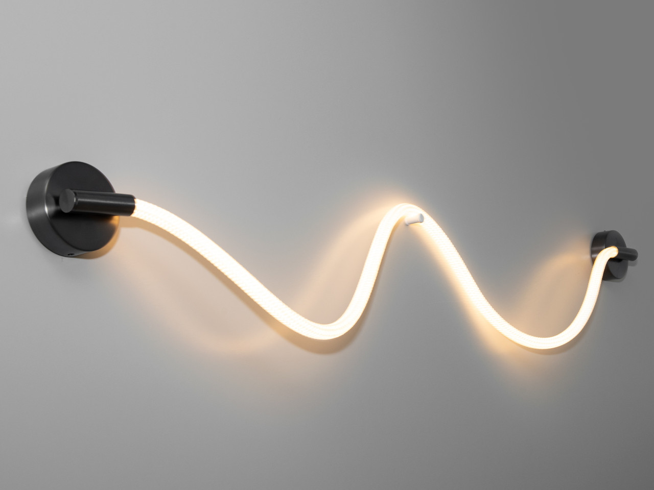 Світлодіодний світильник шланг серії "Ropelight", колір чорний хром, 18 W 9601BHR-LS, фото 1