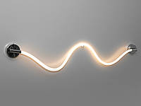 Современный LED светильник шланг серии "Ropelight", цвет хром, 18W SY9601HR-LS