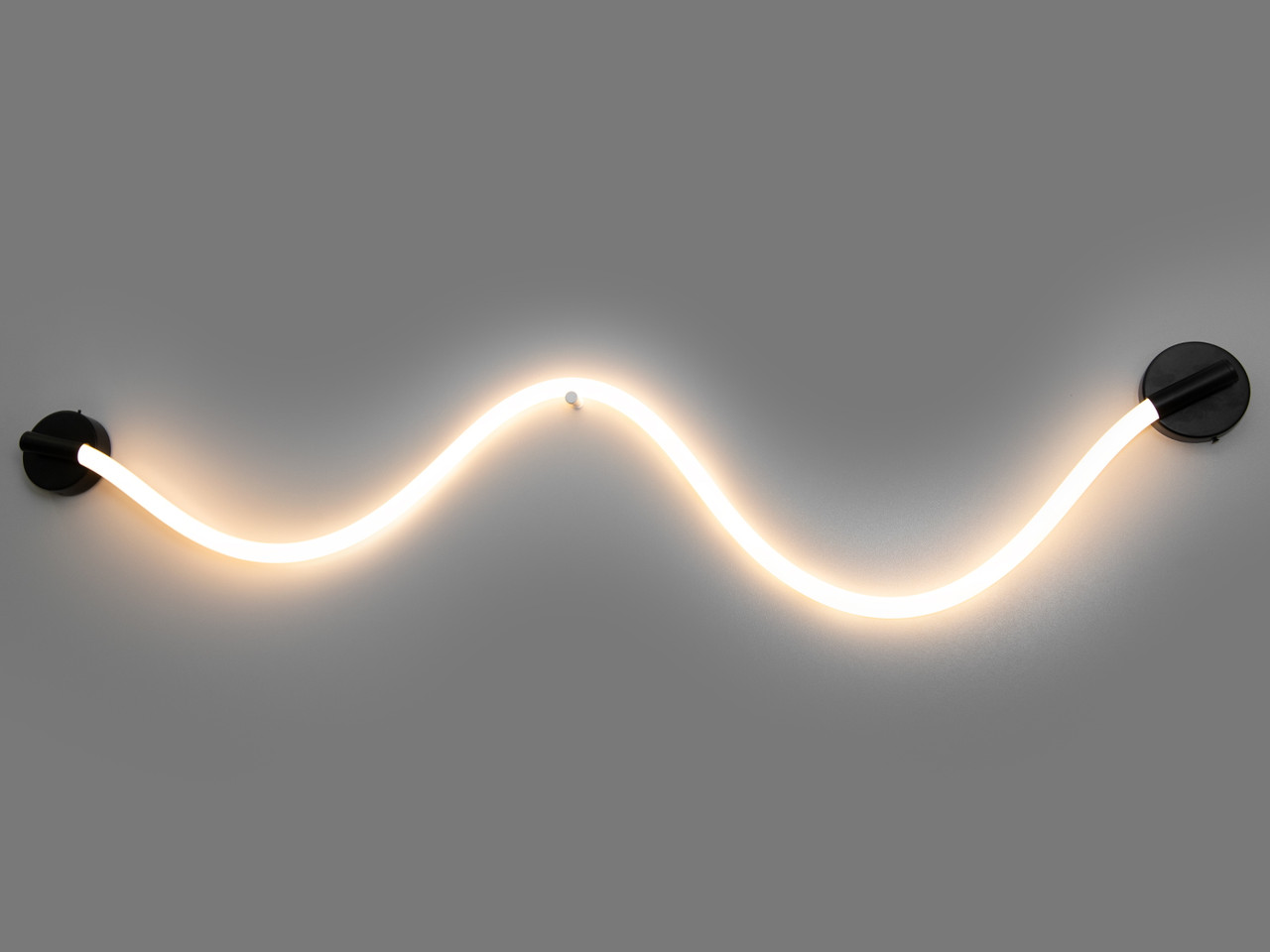 Настінно-стельовий світлодіодний світильник шланг, колір чорний, 18 W SY9601BK-LS, фото 1