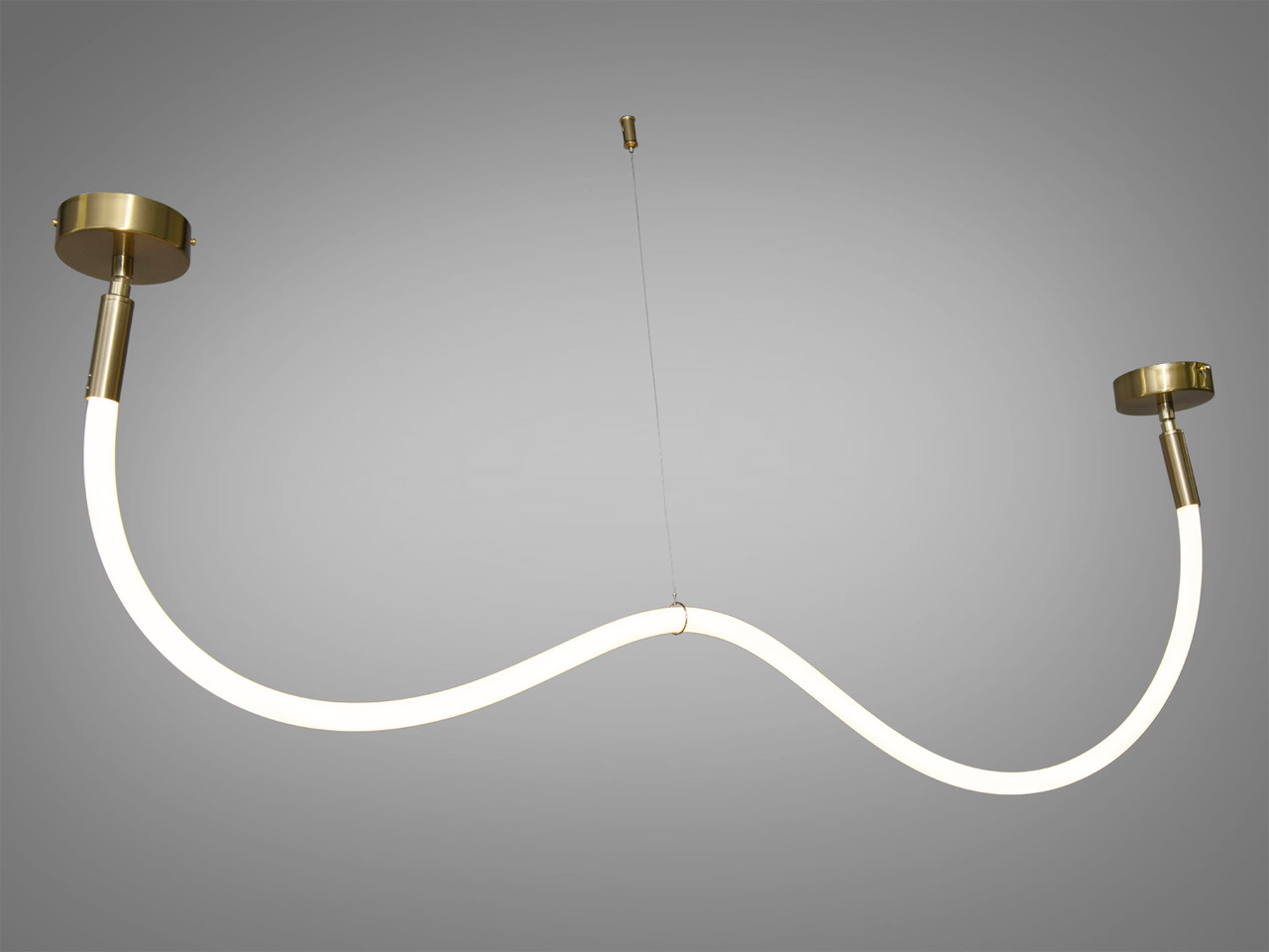 Стильна LED люстра шланг для кабінету серії "Ropelight", бронза, 17W SY9610-1500GAB