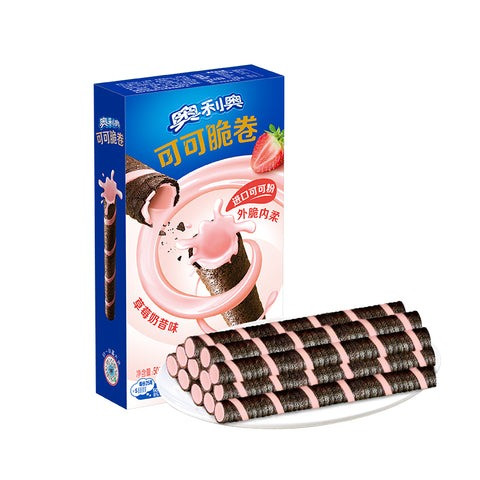 Вафельні трубочки Oreo Cream-Filled Wafers (Strawberry Flavor) 50 g