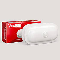 Світлодіодний овальний світильник ЖКГ Vestum 15W 4500K 220V з датчиком руху 1-VS-7206