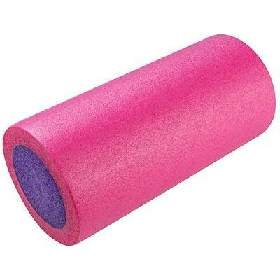 Ролик для йоги та фітнесу, масажу рожевий 30 х 14.5см, фото 2