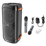 Bluetooth Speaker & 2 Microphones — Hoco BS53 Manhattan — Black, фото 4