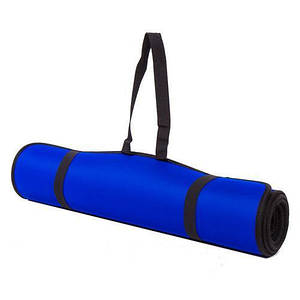 Килимок для йоги та фітнесу синій EVA, Iron Master 180x60x0.6 см