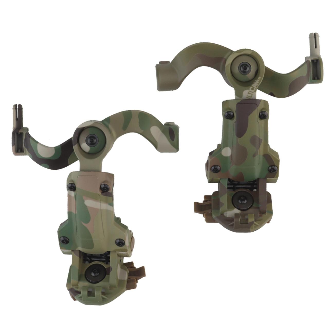 Кріплення Чебурашка на шолом для Earmor, Impact Sport, Walker`s, Peltor — Multicam