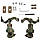 Кріплення Чебурашка на шолом для Earmor, Impact Sport, Walker`s, Peltor — Multicam, фото 2